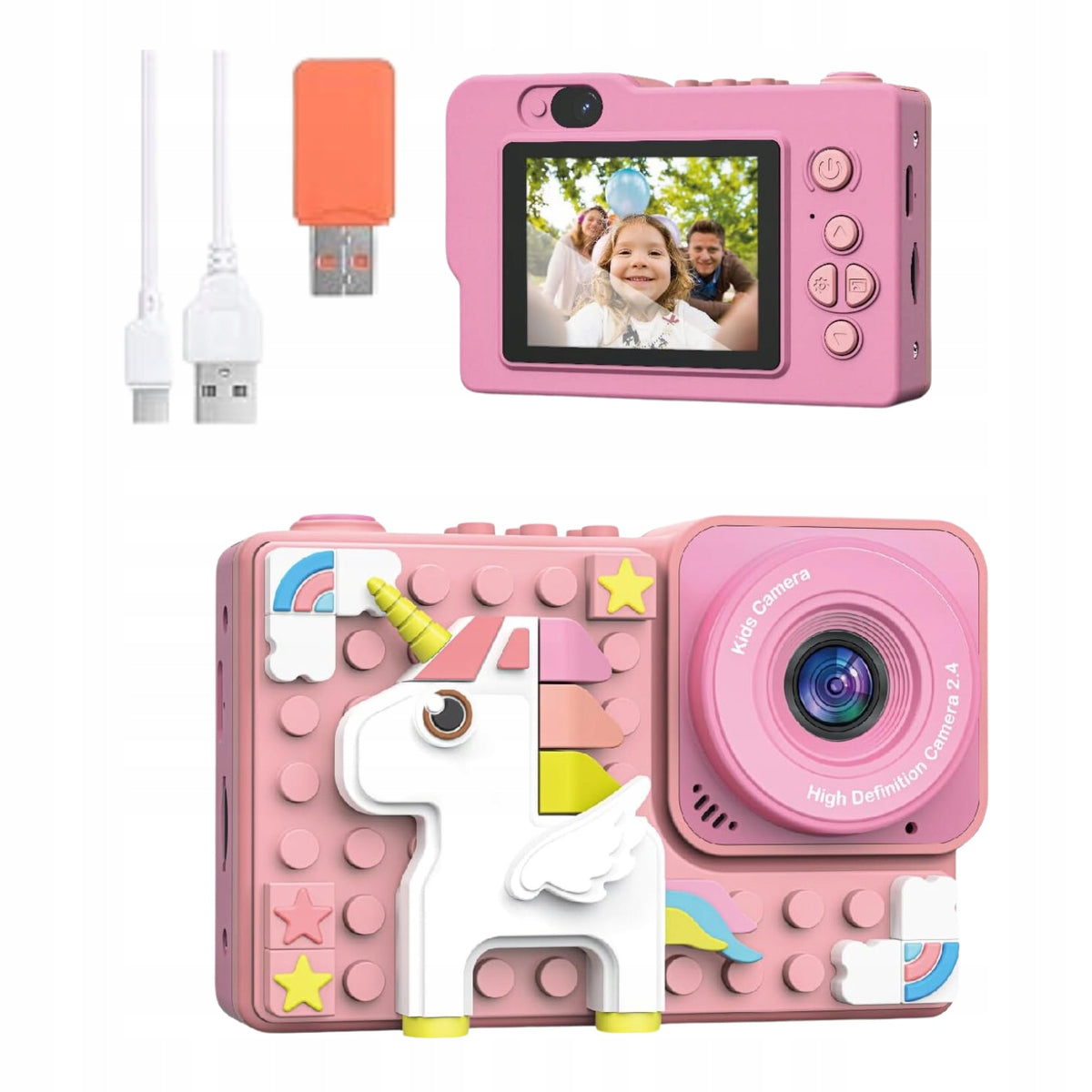 Children's Camera Unicorn Kiztoys 1080p HD, IPS Screen, SD 32 GB