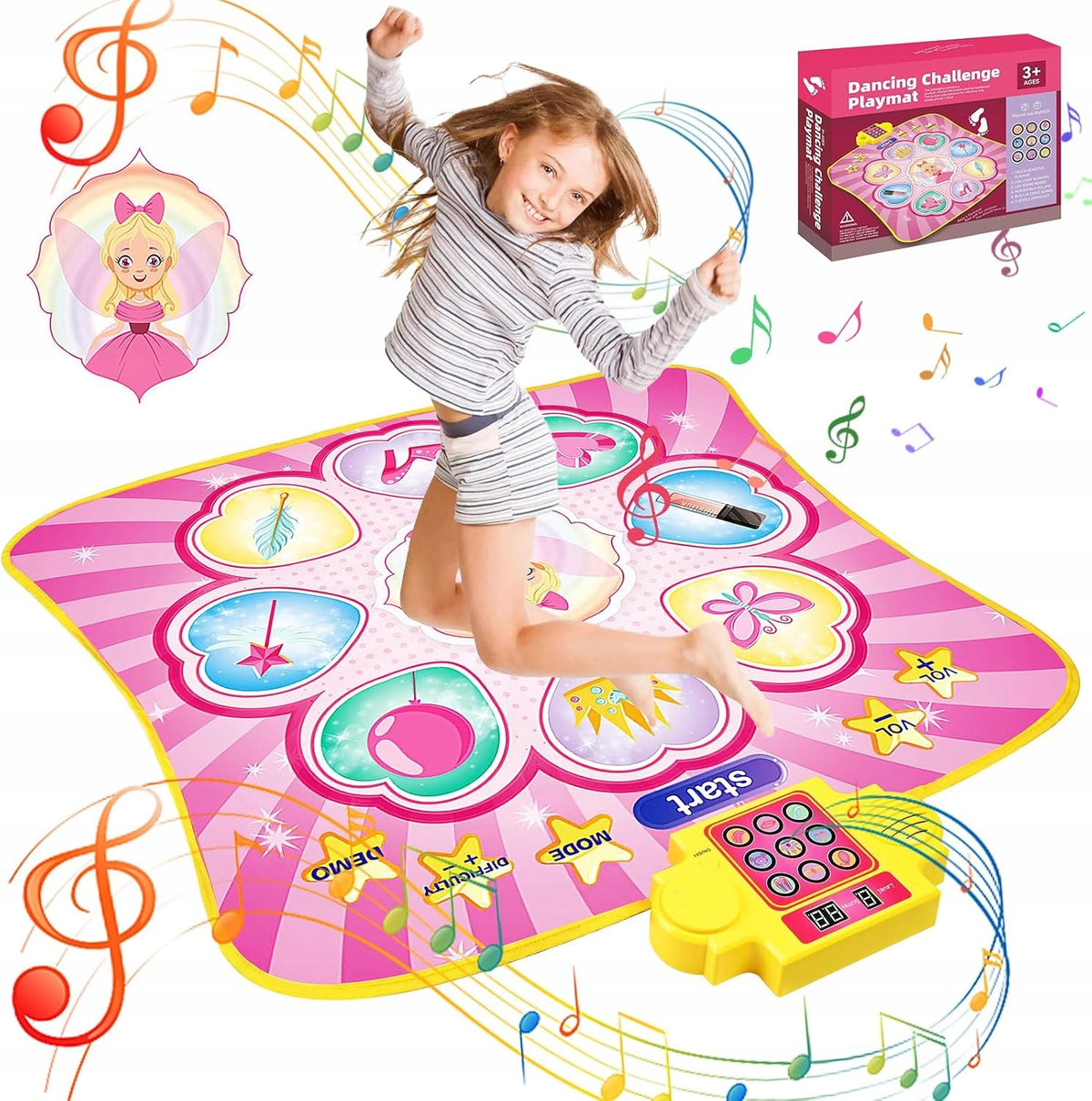 Children's Dance Mat Arcade Game Musical Princess Sound