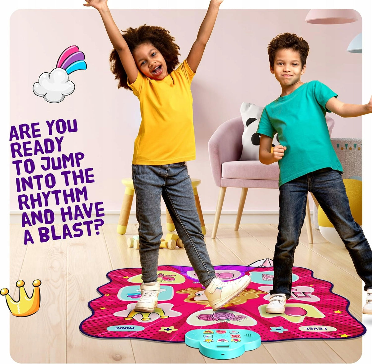 Children's Dance Mat Gifts for Girls Ages 3+ Dance Mat Manufacturer code MATA ZWIERZĄTKA