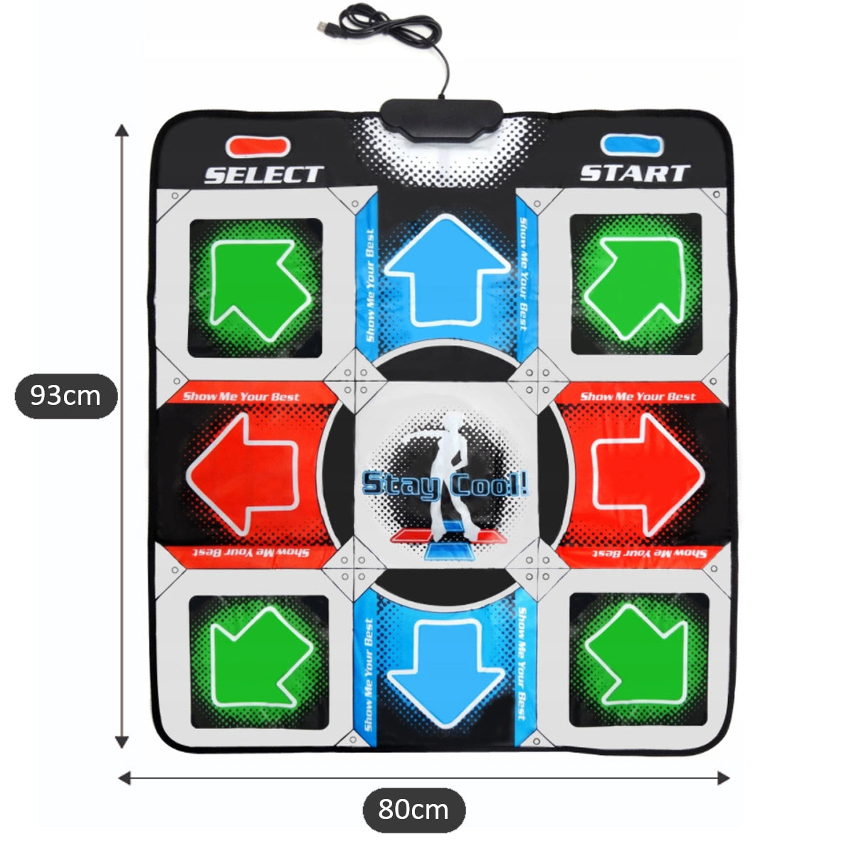 Children's Dance Mat for Musical Dance to Computer CD StepmaniaPL Brand Stator