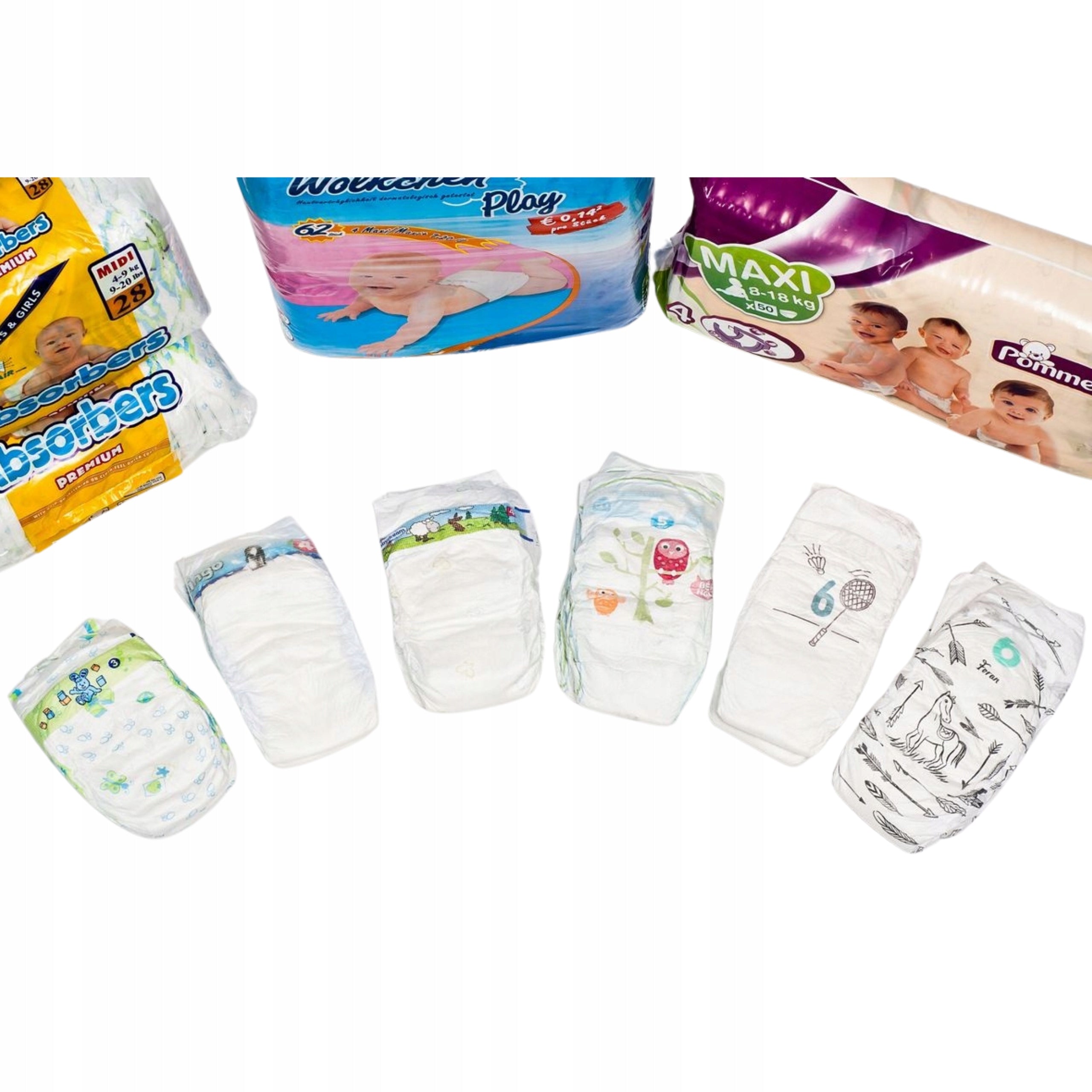 Children's Diapers Disposable MORAWSKI 120pcs Size 3 Manufacturer code P3X120