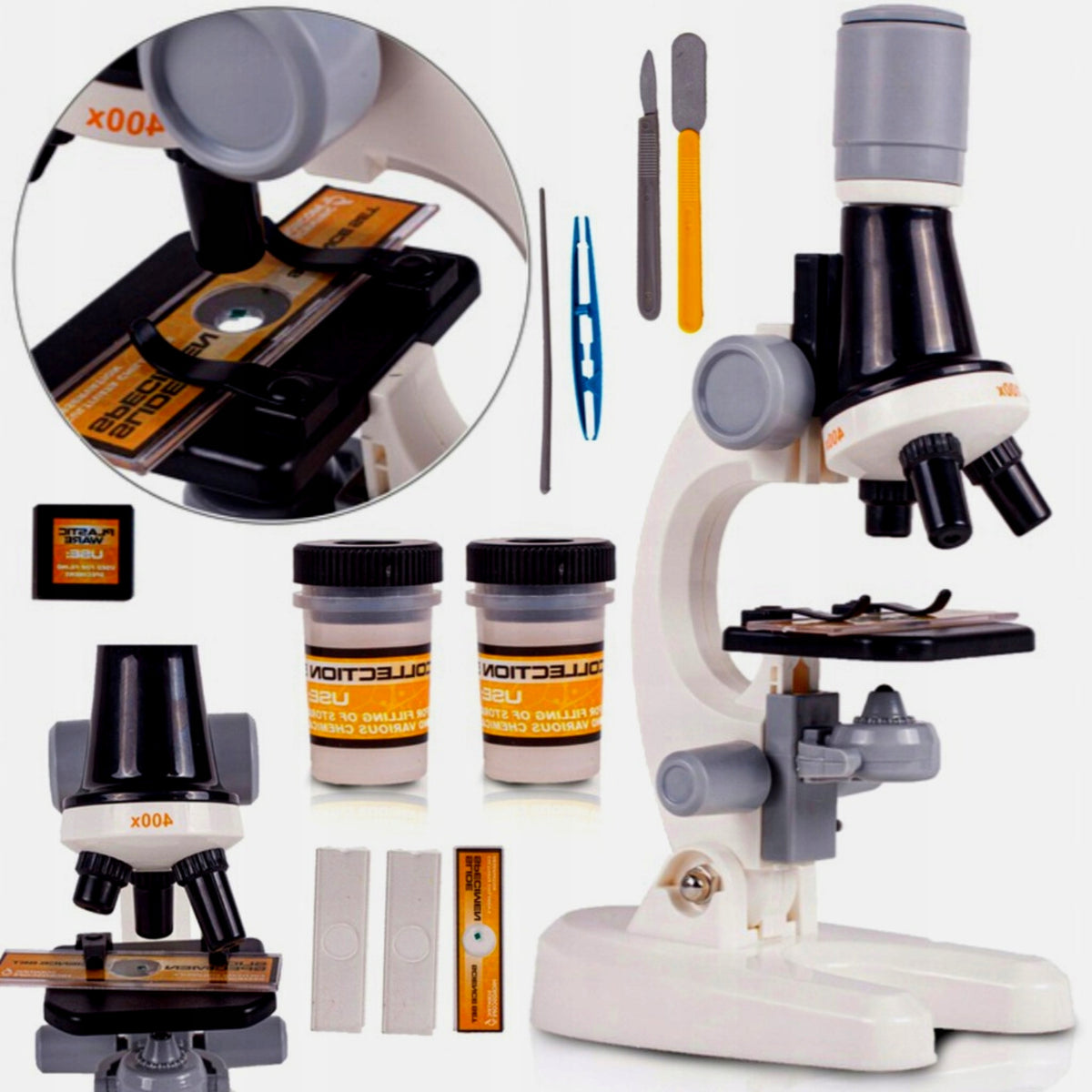 Children's Digital Microscope Magnifier Gift Education Set 3+ Packaging status original
