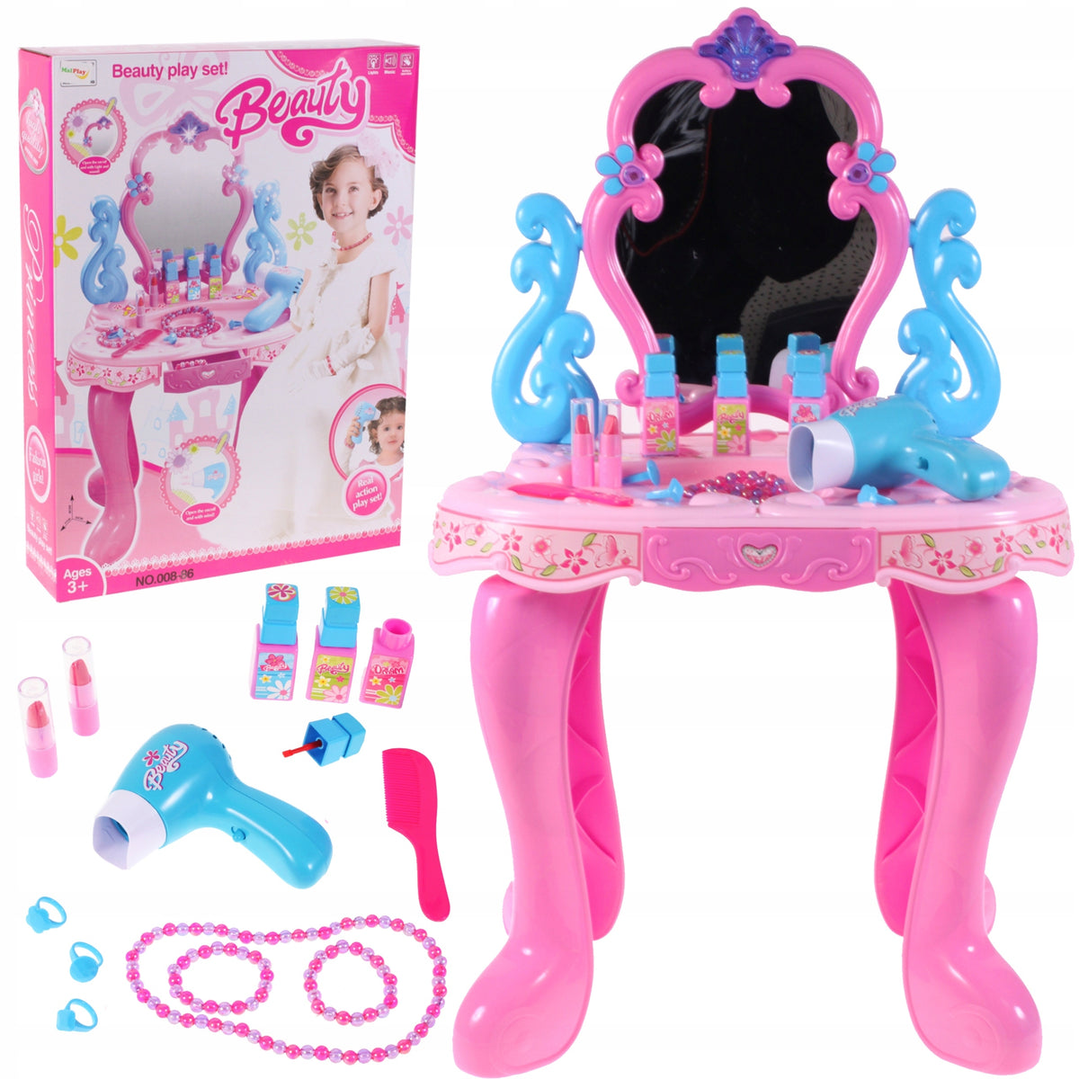 Children's Dressing Table For Girls Beauty Princess