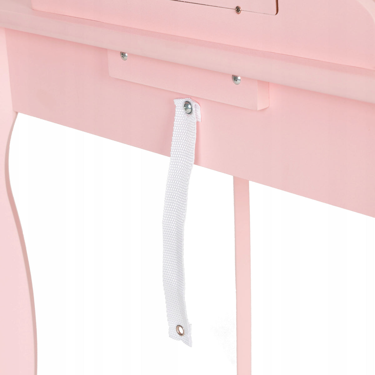 Children's Dressing Table With Mirror Wooden Stool Drawer Pink Manufacturer code Toaletka dla dziewczynki
