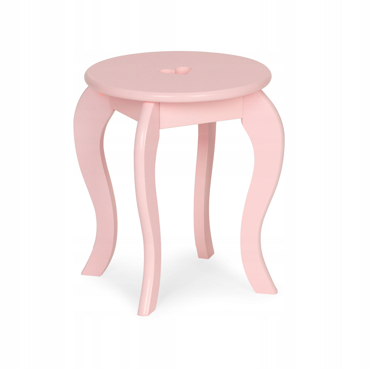 Children's Dressing Table With Mirror Wooden Stool Drawer Pink Packaging status original