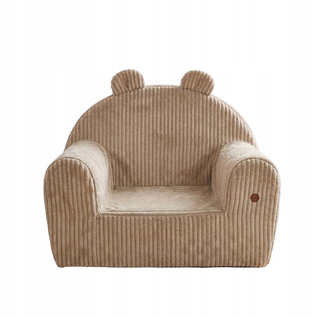 Children's Foam Seat for Seating Soft POUF SOFA Corduroy Beige