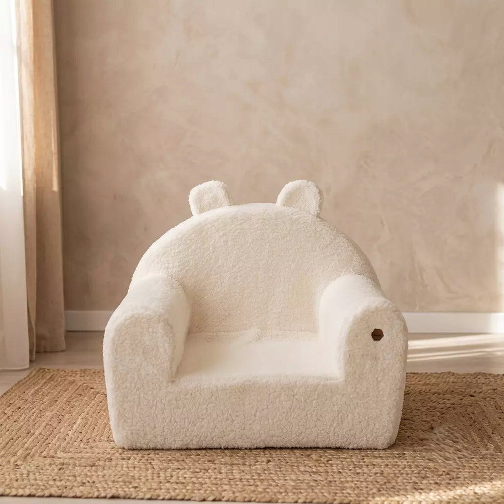 Children's Foam Seat for Seating Soft POUF SOFA Lamb Cream Packaging status original