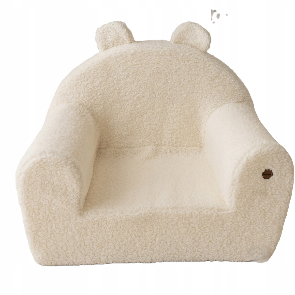 Children's Foam Seat for Seating Soft POUF SOFA Lamb Cream