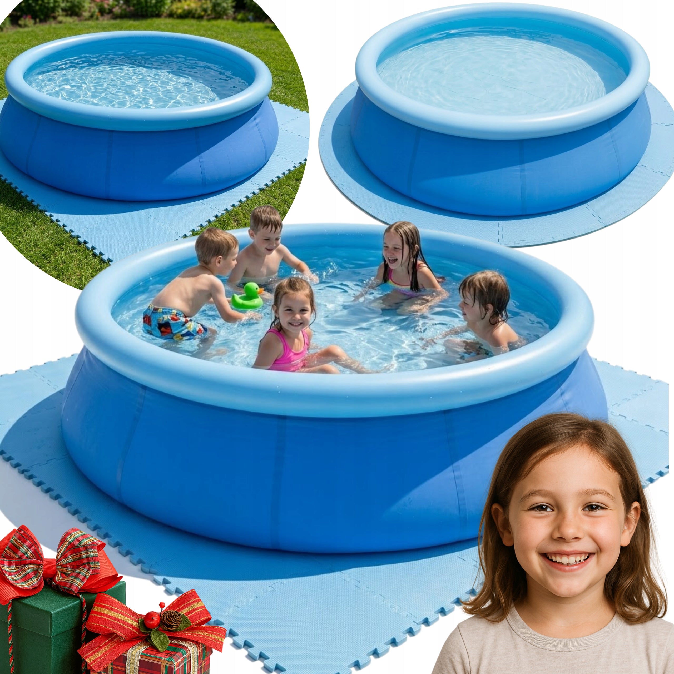 Children's Garden Pool Family Large Expansion With Flange 240x63CM