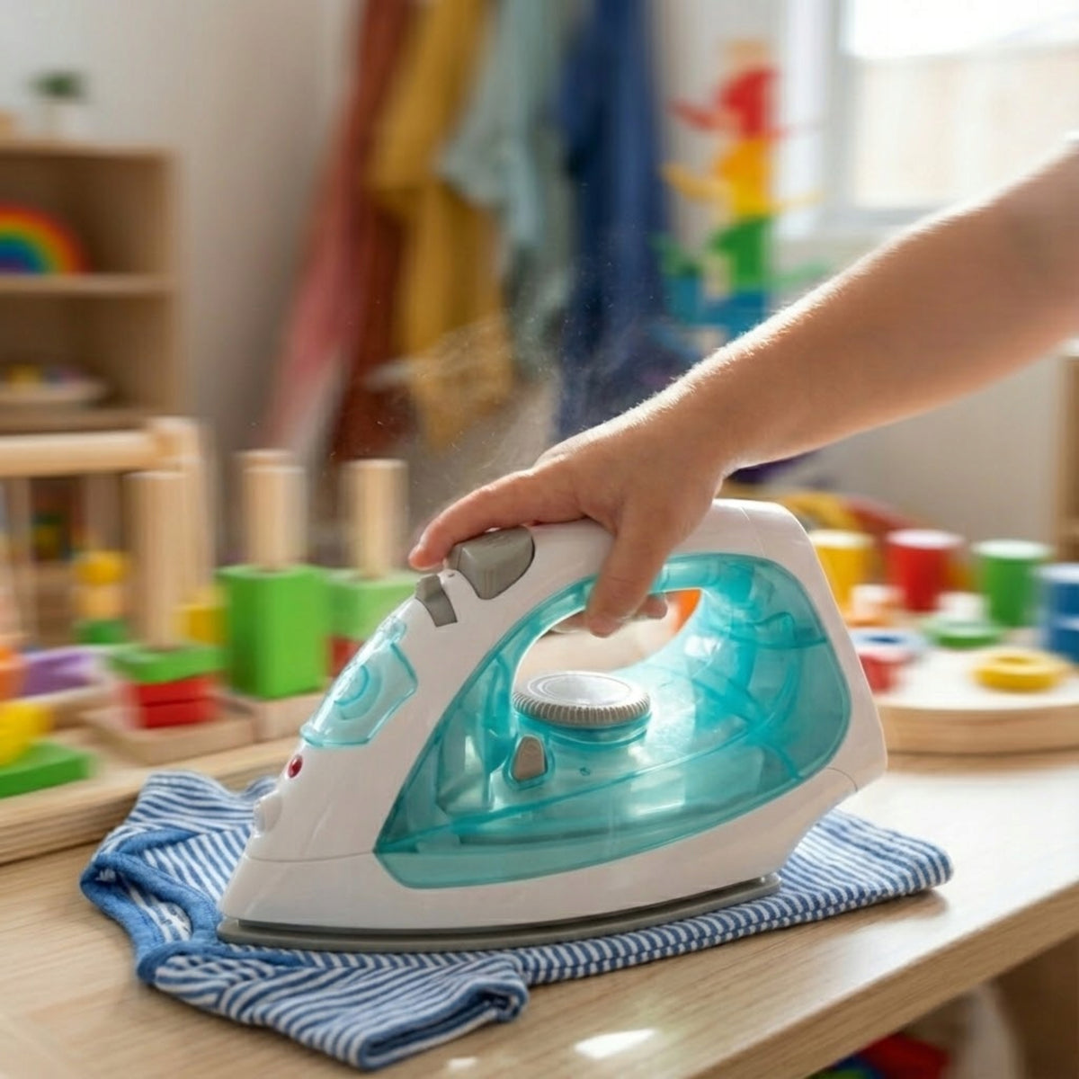Children's Iron Interactive Water Sound Steam Function Sprayer Manufacturer code Żelazko interaktywne z efektami dźwiękowymi