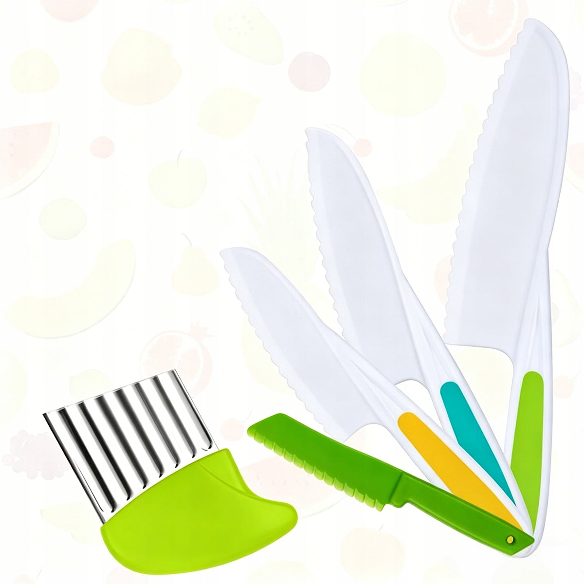 Children's Kitchen Knife Set 9el Montessori BPA Free From 3 Years Gift Brand no brand