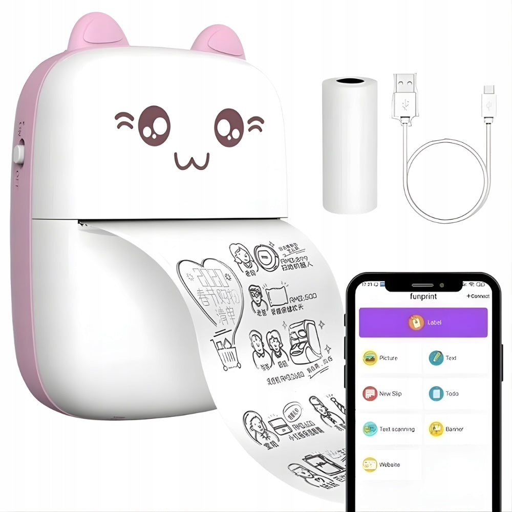 Children's Mini Thermal Printer For Photos/Labels +1 Rolls Freebie TSG-360 Manufacturer code 4823129406678