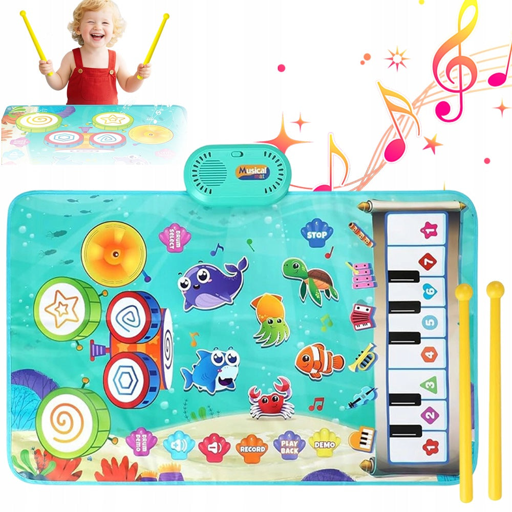 Children's Musical Dance Mat Interactive With Piano, Drum