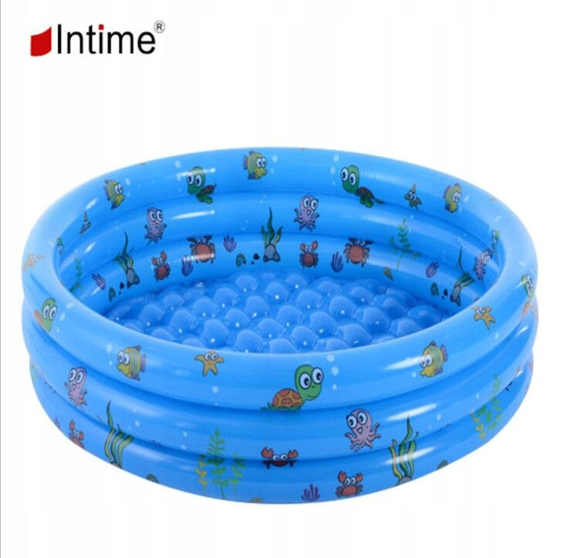 Children's Pool Paddling Soft Bottom Dry Pool Intime 80cm Blue Brand Intime