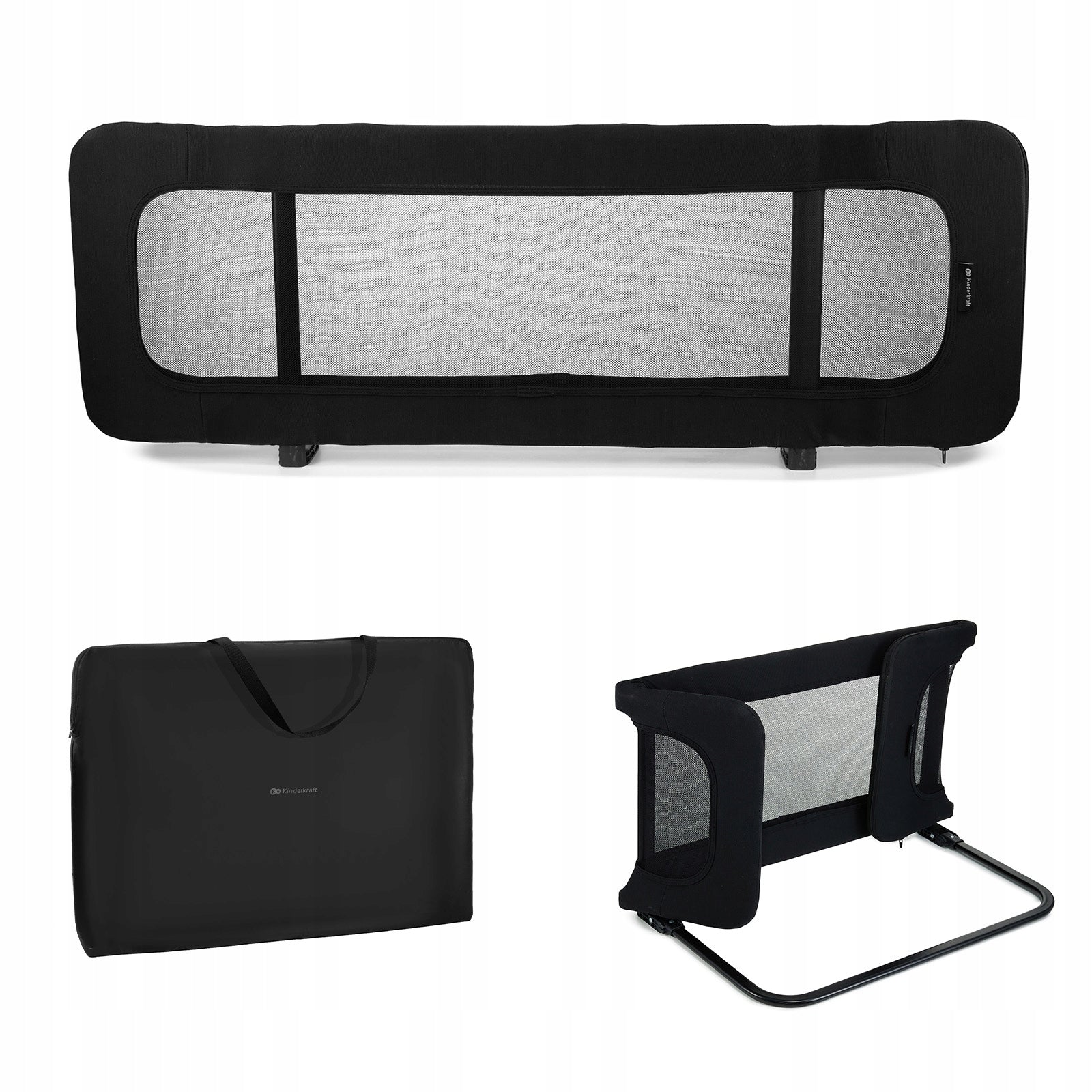 Children's Protective Barrier for Bed Kinderkraft Guard&Dream Black 120x40 Brand Kinderkraft