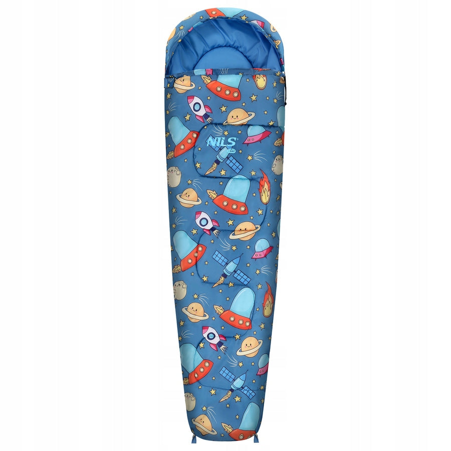 Children's Sleeping Bag Hiking Camping Mummy With Backpack 170x60 cm SPACE Manufacturer code 15-04-141