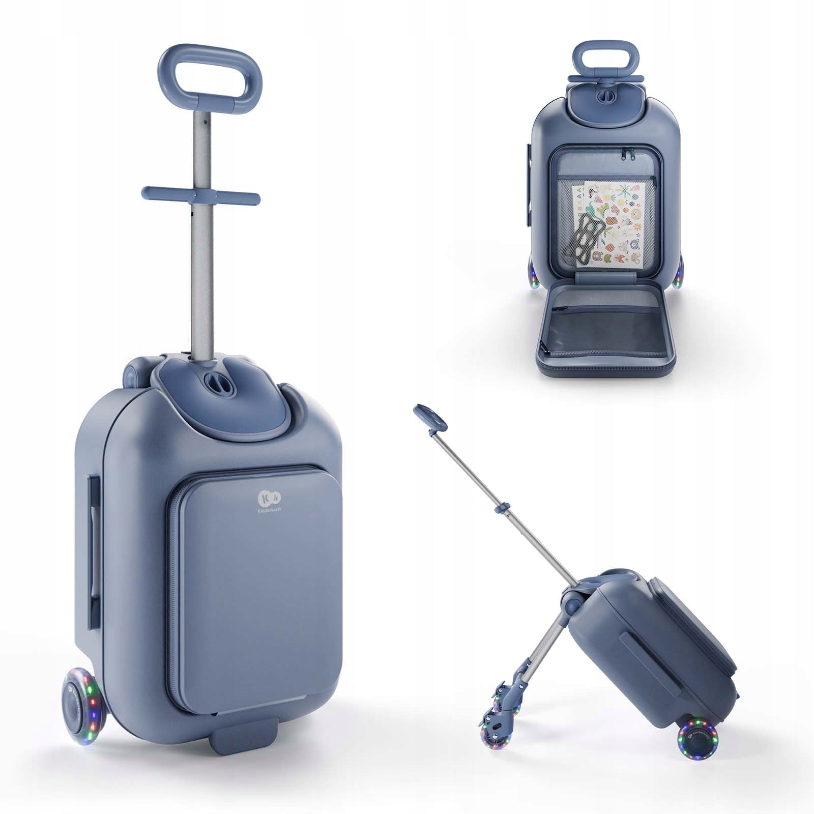 Children's Suitcase Cabin Travel On Wheels Seat Kinderkraft CABBY