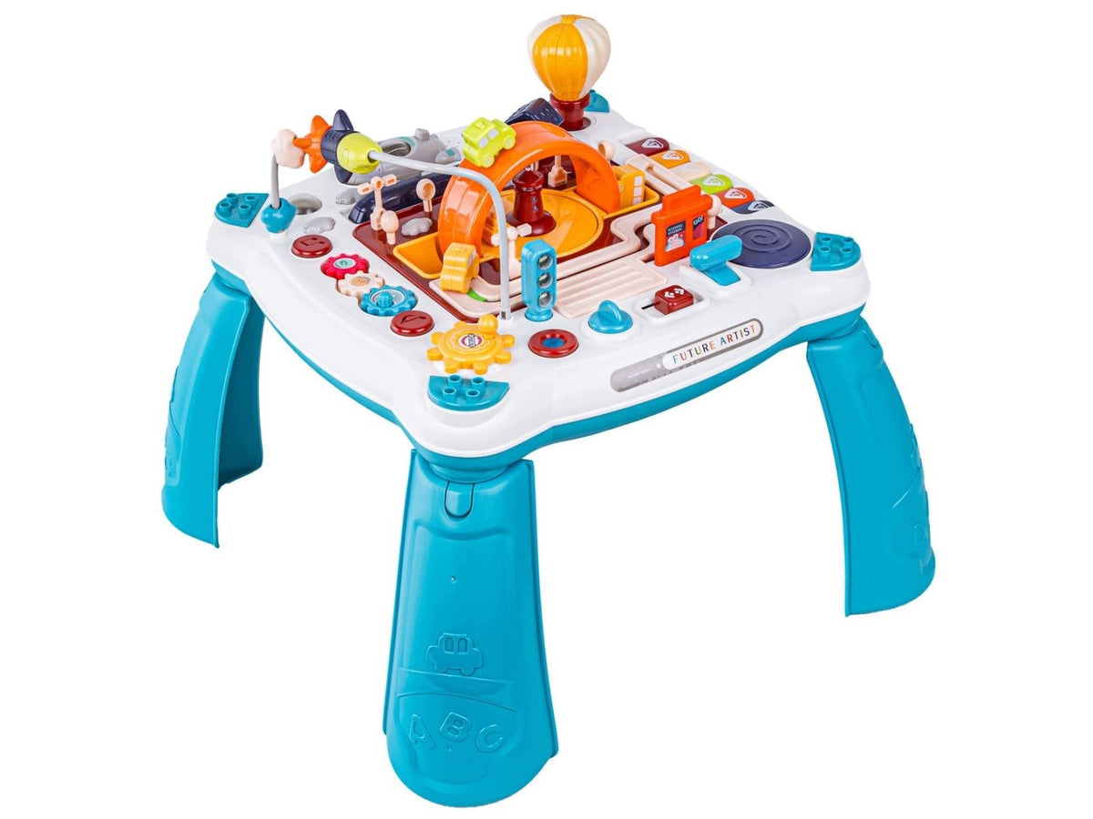 Children's Table 2in1 Educational Interactive Vehicles Piano Blue 3+ Packaging status original