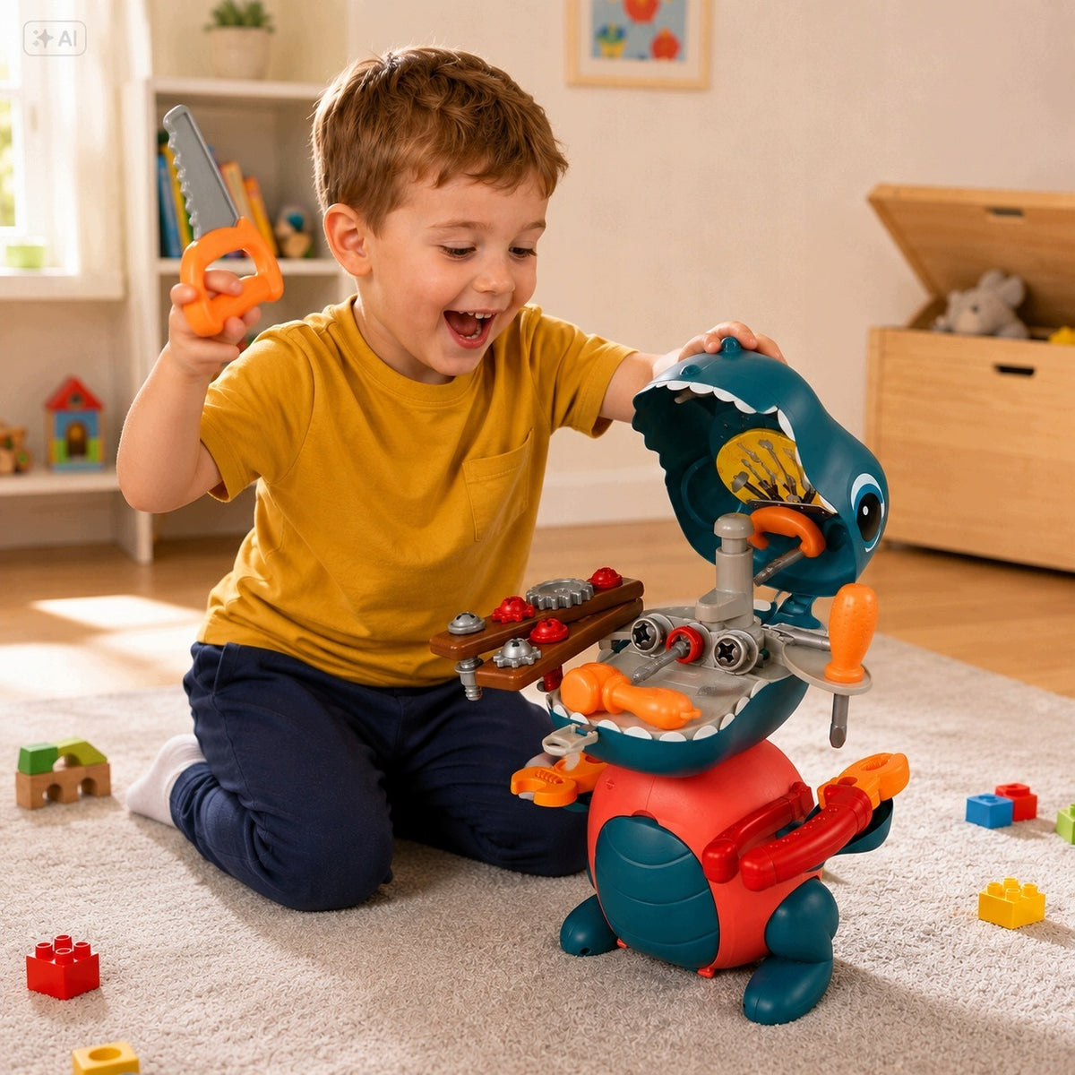 Children's Tool Set DINOSAUR DIY Kit SMALLMASTER Packaging status original