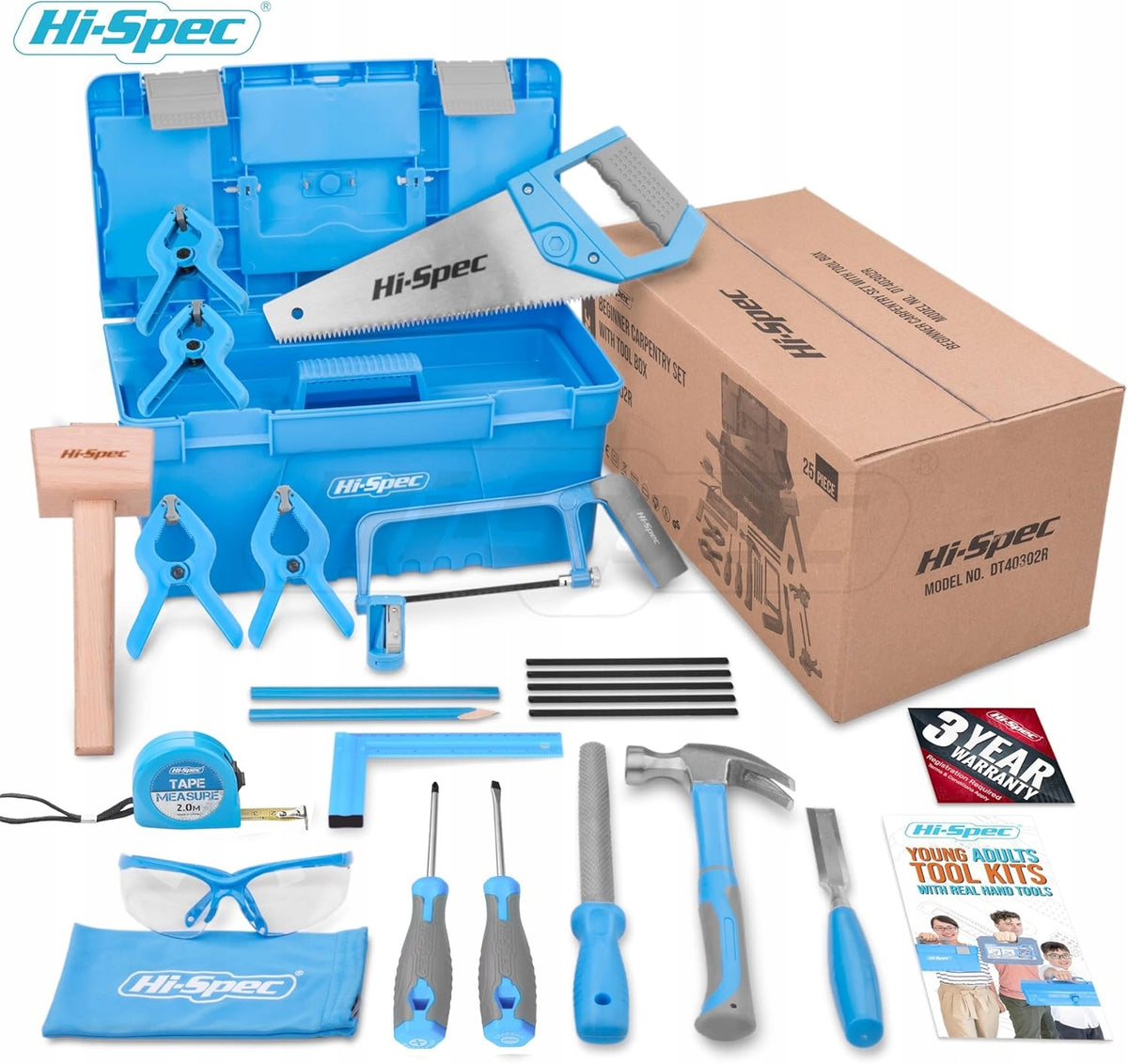 Children's Tool Set Hi-Spec Beginner's Tool Set Manufacturer code Zestaw Narzędzi dla Początkujących Stolarstwo