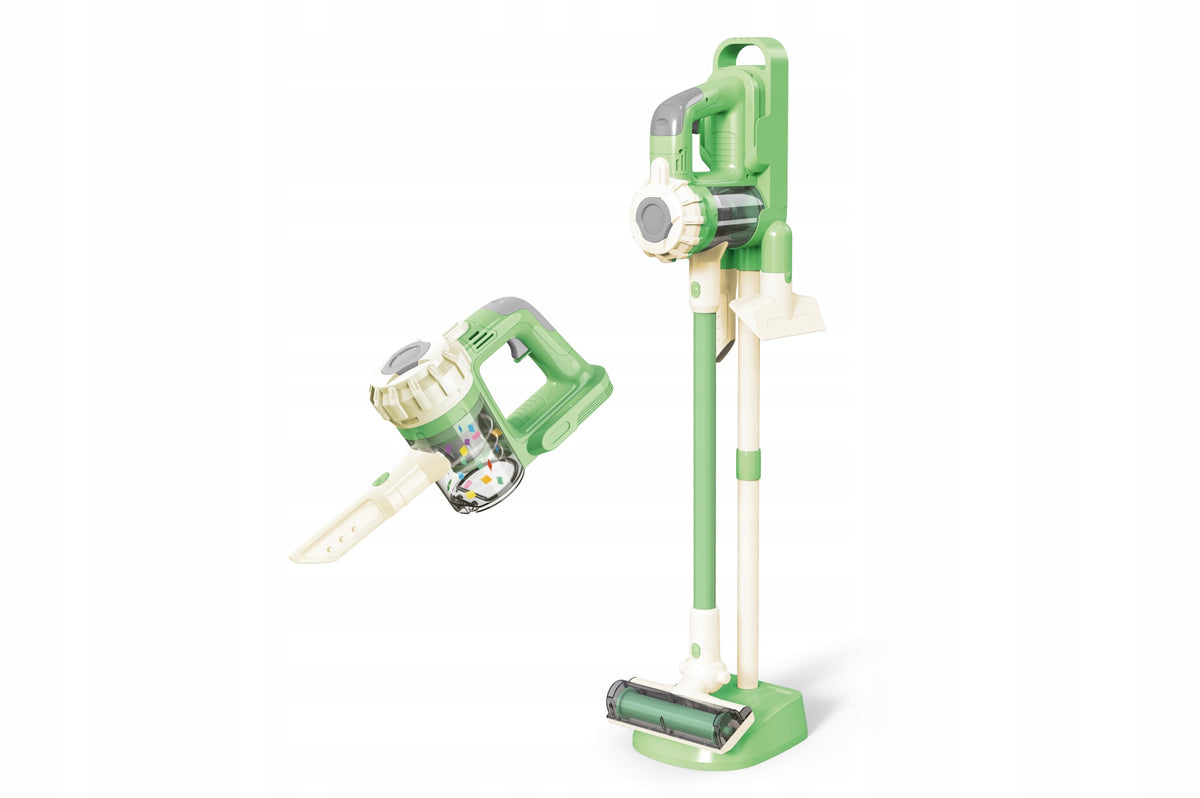 Children's Vacuum Cleaner Battery Operated 2in1 Vertical and Handheld Sound Pulls Garbage Packaging status original