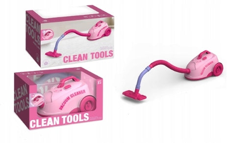 Children's Vacuum Cleaner Pink Clean Tools With Light Sound Effects