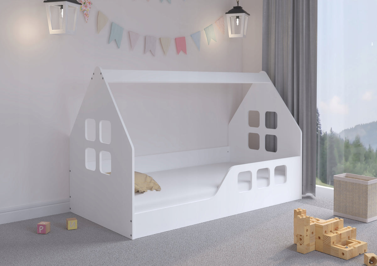 Children's bed Low house 160x80 Montessori WHITE or SONOMA Manufacturer code B888-5101F
