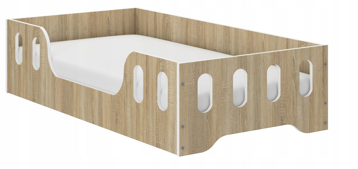 Children's bed Montessori LAKI 140x70 Sonoma or White