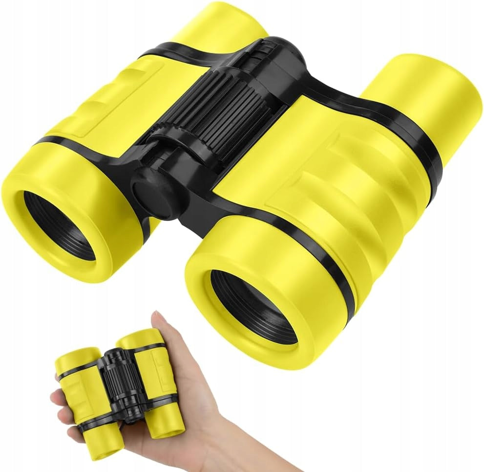 Children's binoculars 4x30 compact ideal for bird watching Yellow