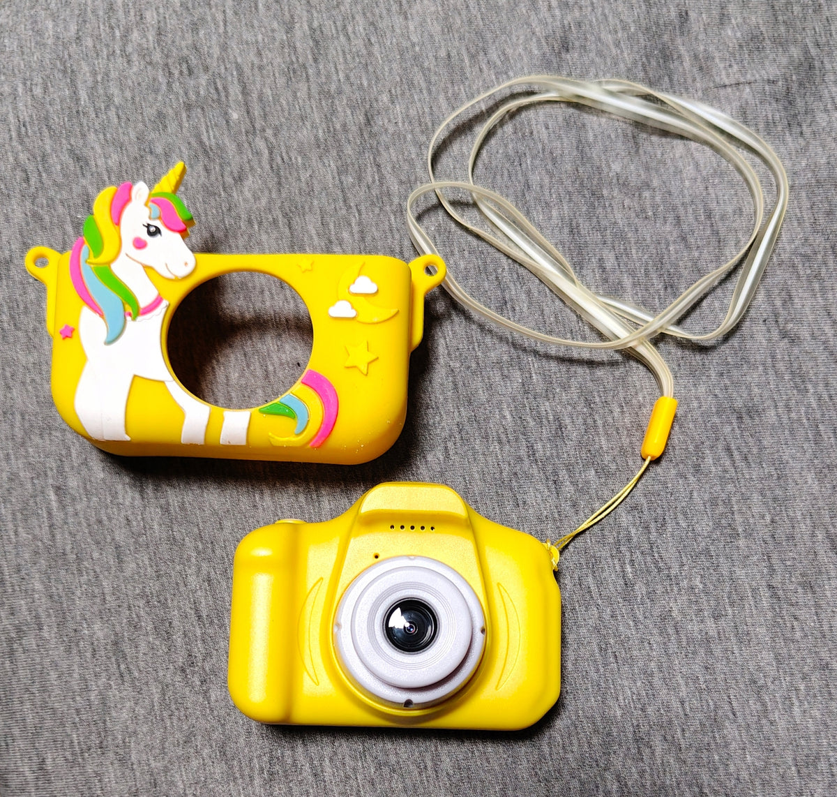 Children's camera C3 yellow,12MP unicorn horse, Manufacturer code ASTGMI C3 aparat dla dzieci