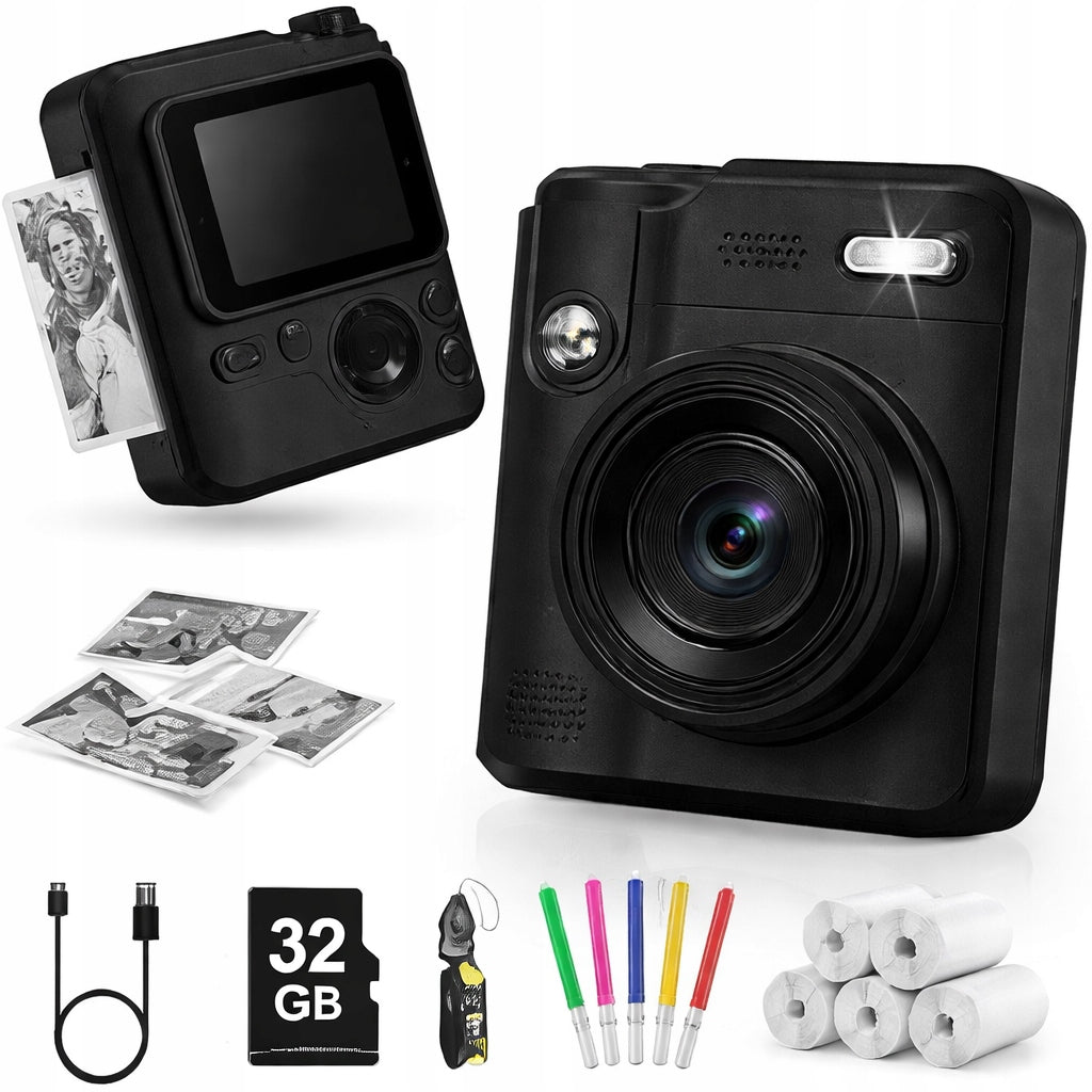 Children's camera H11 1080P instant printing card 32GB