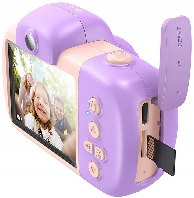 Children's camera HOCO DV201 32 Mpix Full HD Pink Batteries included no