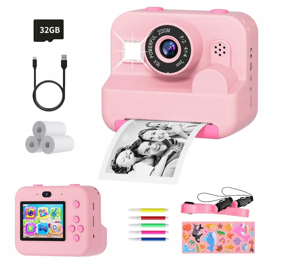 Children's camera digital instant with printer + 3inserts Manufacturer code ZESTAW APARAT NATYCHMIASTOWY