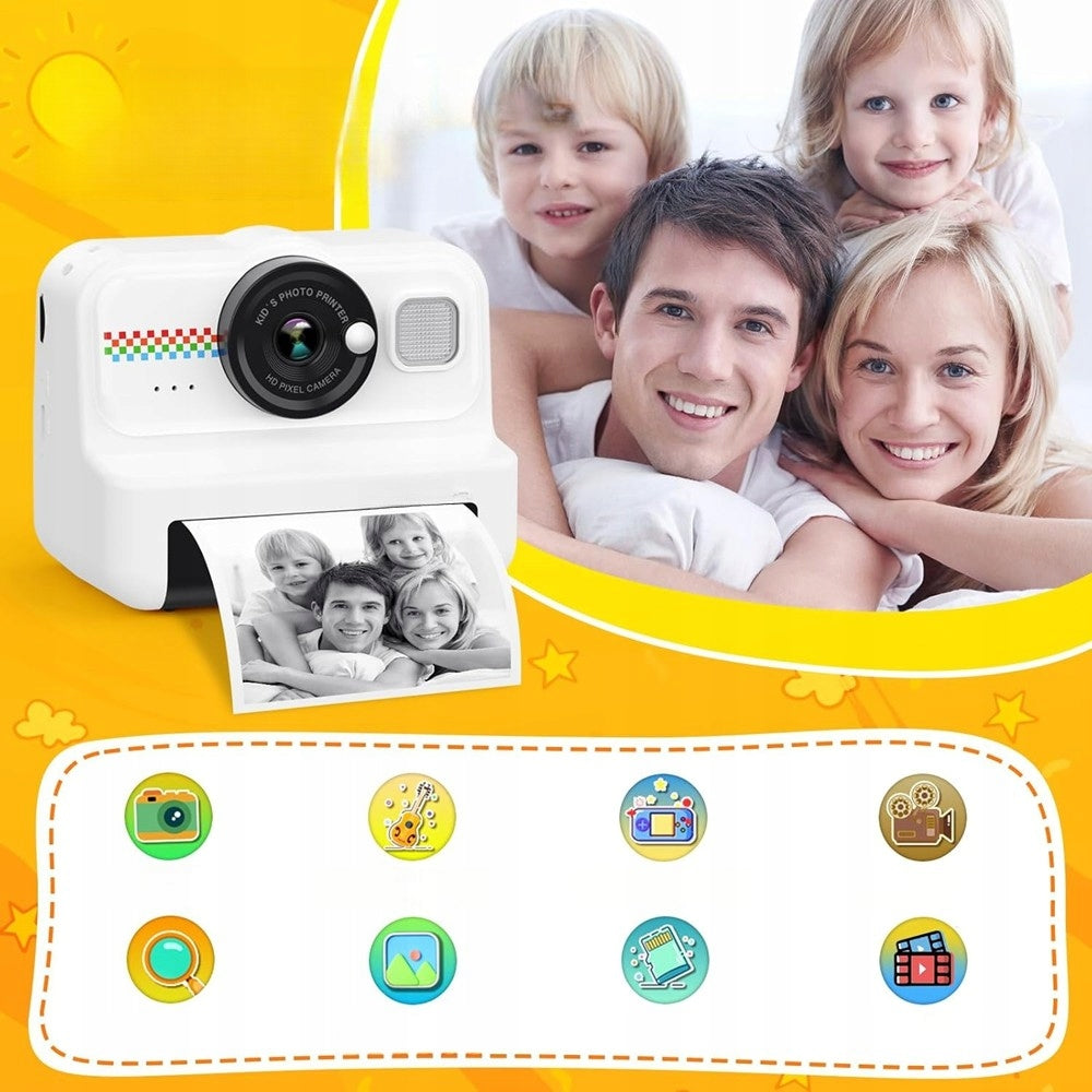 Children's digital instant camera 1080P HD with printer + 32GB card Packaging status original