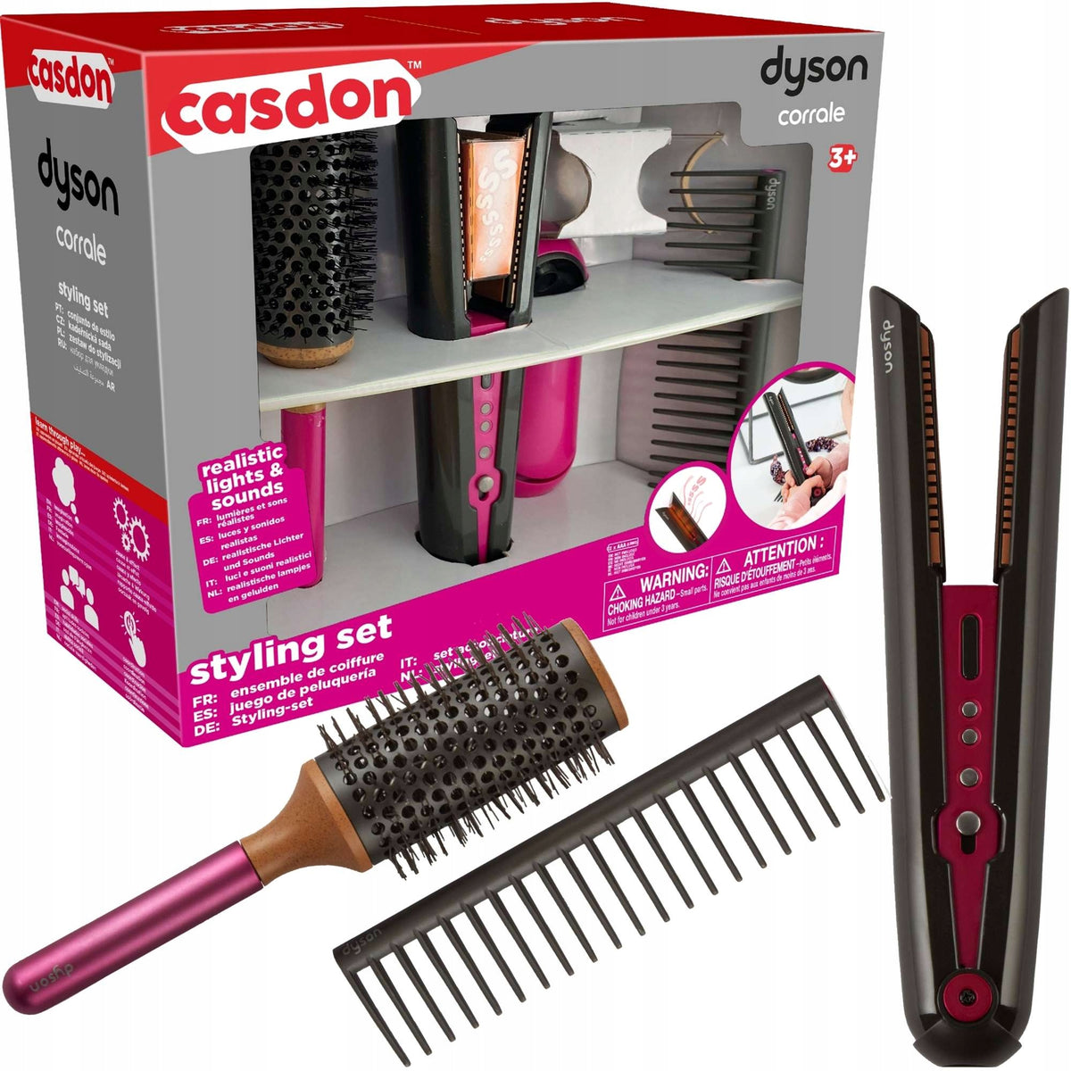 Children's dressing table Casdon Dyson corrale hairdresser set with sound