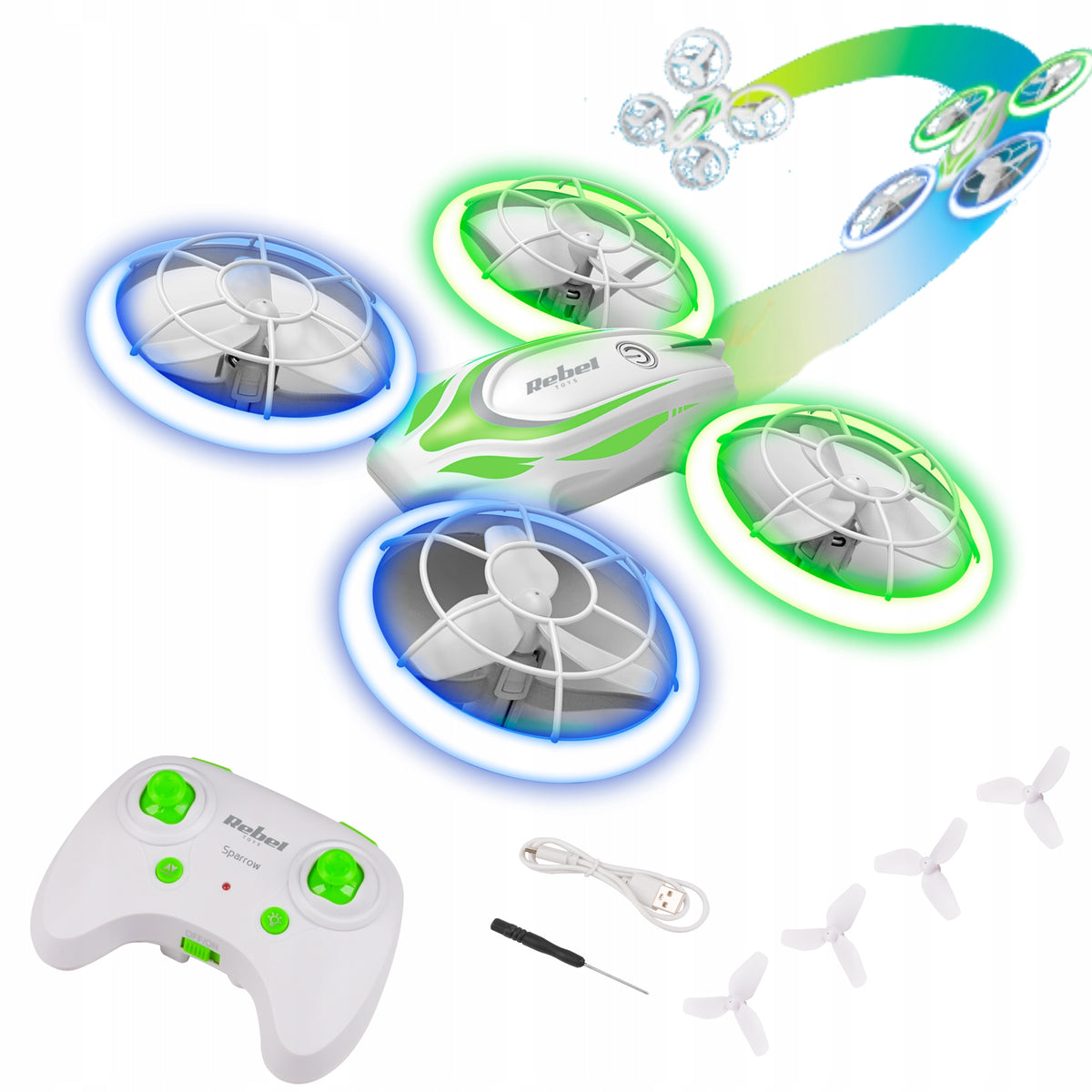 Children's drone Rebel led compass remote controlled
