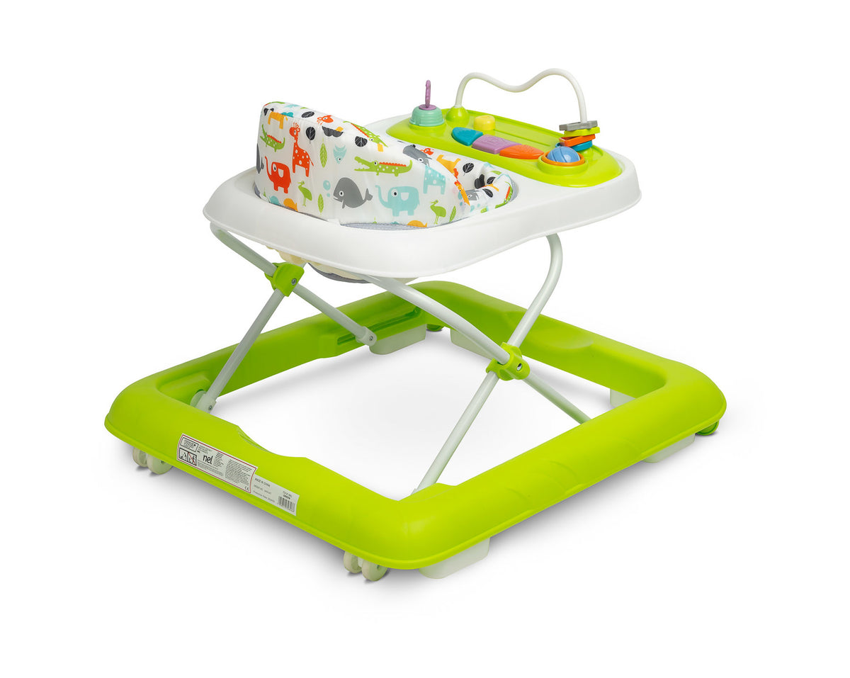 Children's educational walker with desktop pusher Nel green Toyz Packaging status original