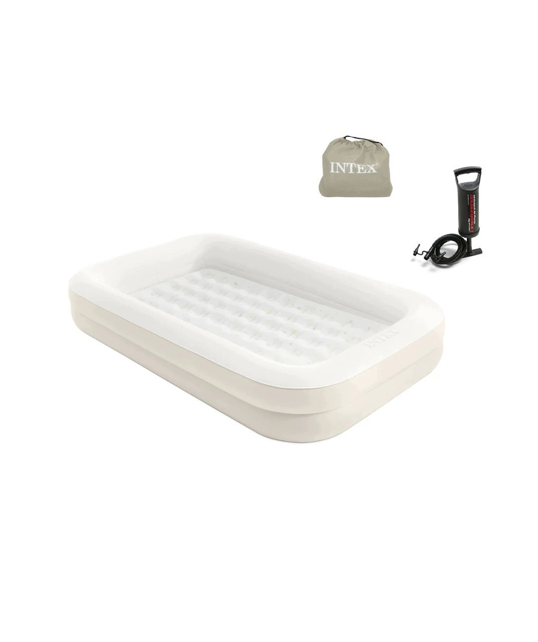 Children's inflatable travel cot 107 x 168 x 25 cm - Intex set