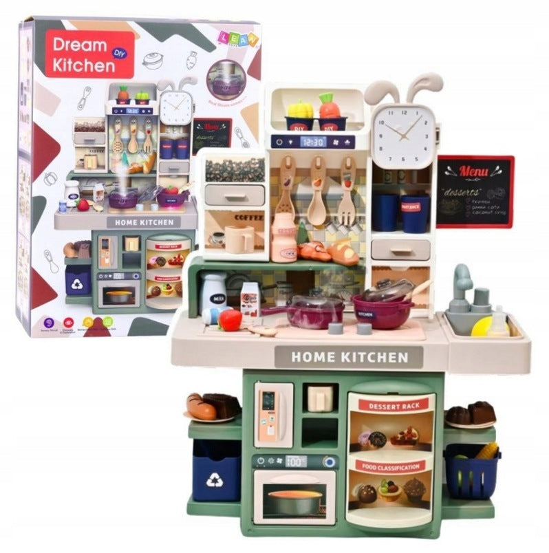 Children's kitchen with accessories light...