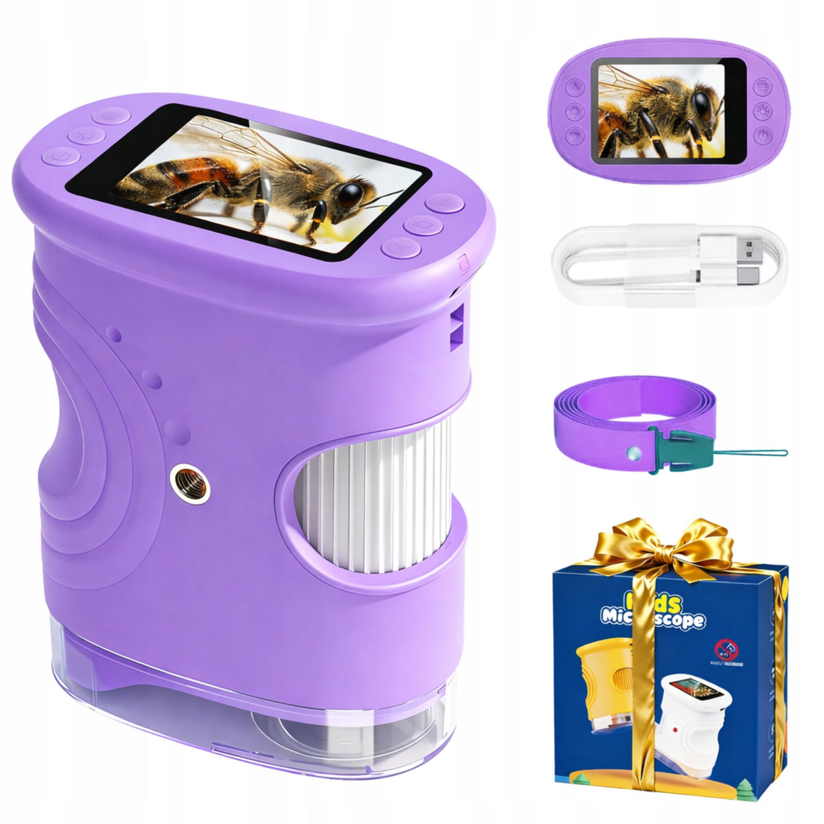 Children's microscope AMT Portable microscope for children 382 MIK15 purple