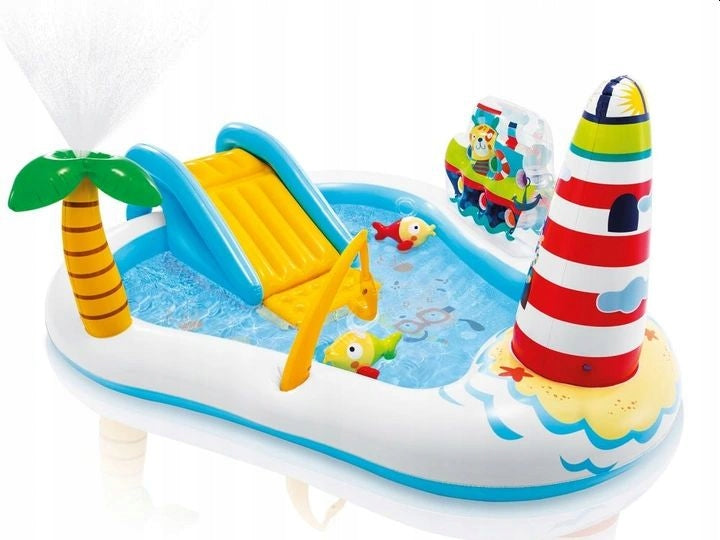Children's playground inflatable ship Intex 57162 Length 218 cm