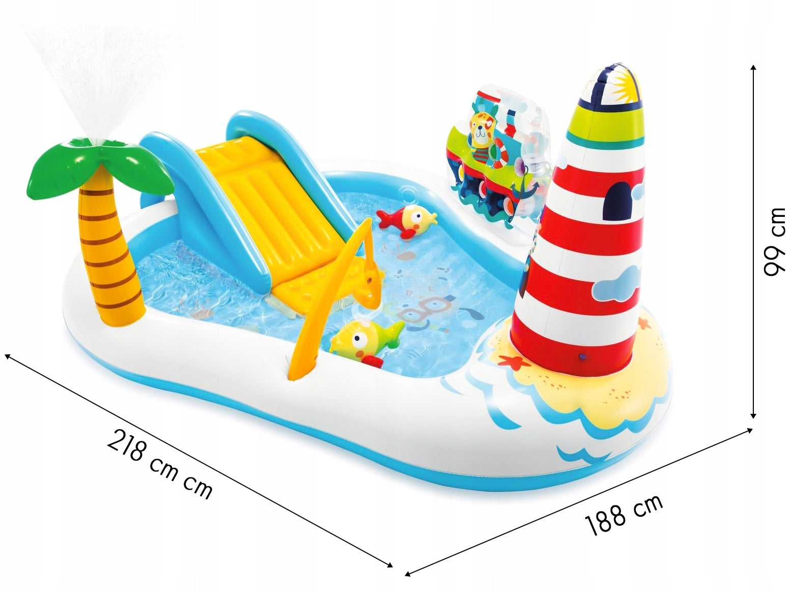 Children's playground inflatable ship Intex 57162 Manufacturer code 57162