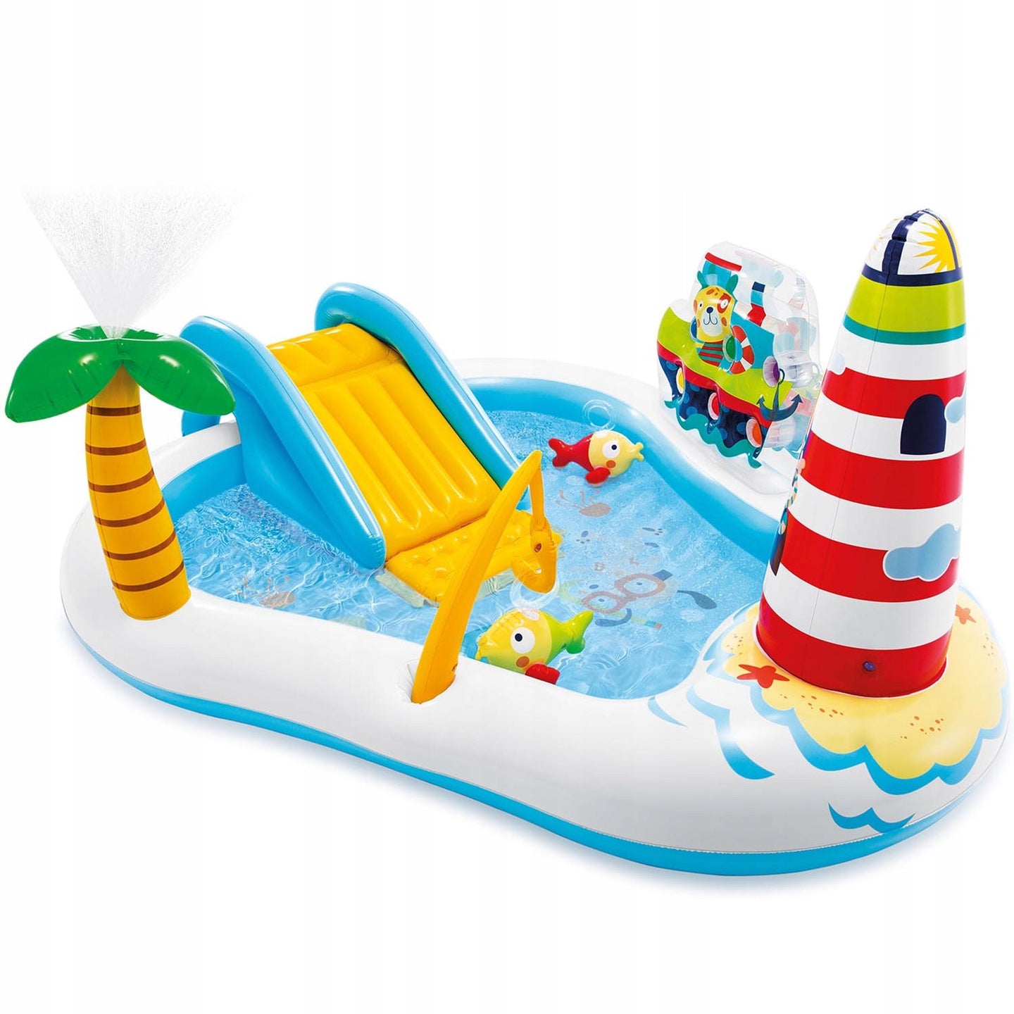 Children's playground inflatable ship Intex 57162 Series PLAC ZABAW DMUCHANY WĘDKARZ MOCNY