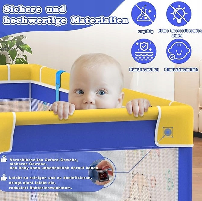 Children's playpen PLAC TOYS with folding entrance with net 200x180 Manufacturer code UY10069BL
