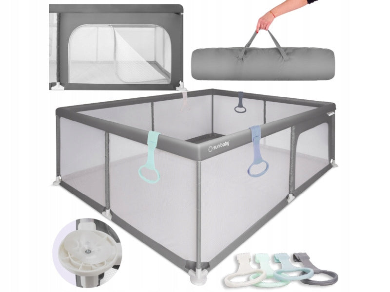 Children's playpen SUN BABY Z-B02.008.0.1-B13.001.0.1 Grey