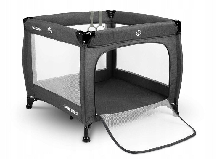 Children's playpen - folding cot Caretero Quadra Graphite Brand Caretero