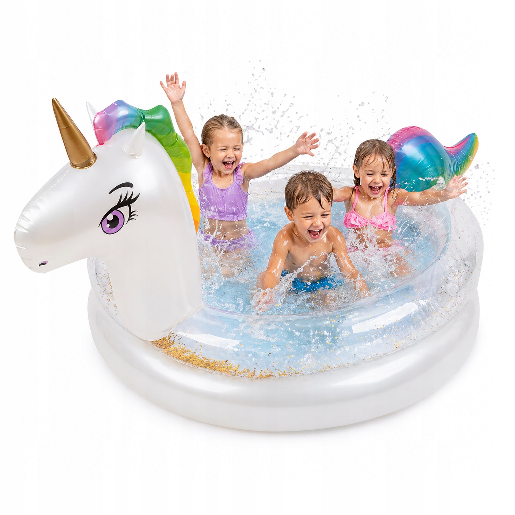 Children's pool 3person XXL swimming pool inflatable large garden unicorn 175 cm Manufacturer code B-2209
