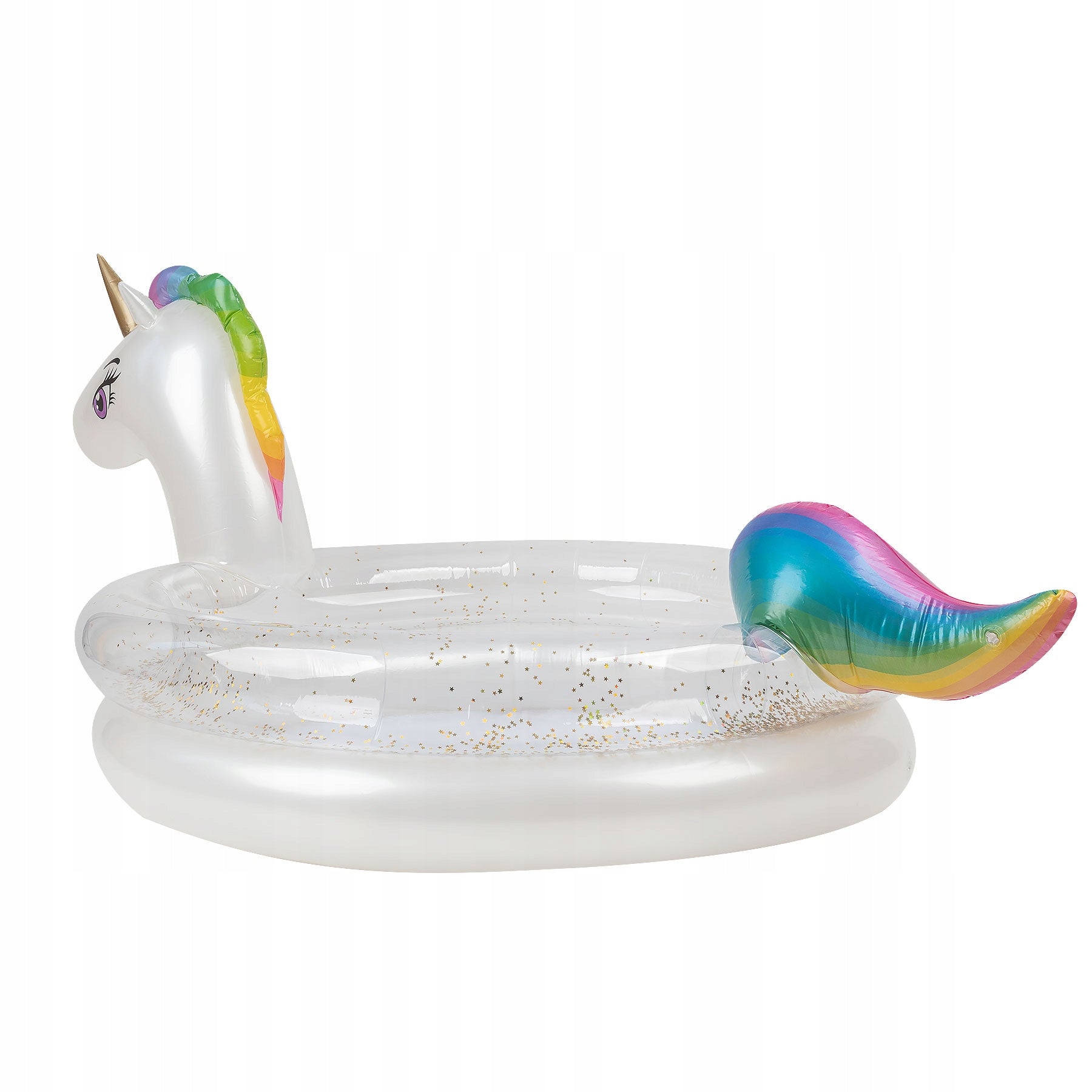 Children's pool 3person XXL swimming pool inflatable large garden unicorn 175 cm Volume 80 l