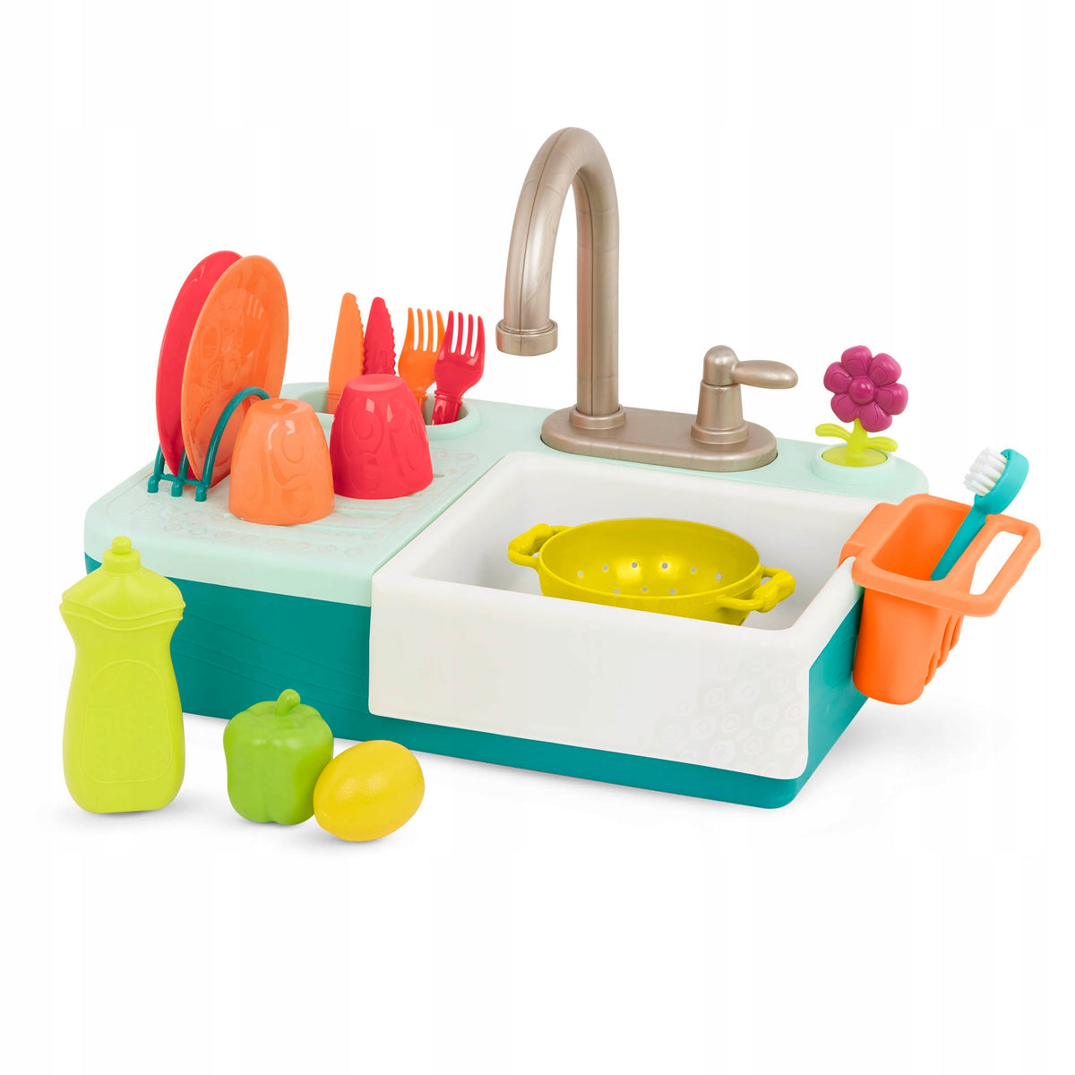 Children's sink B.Toys with working tap blue