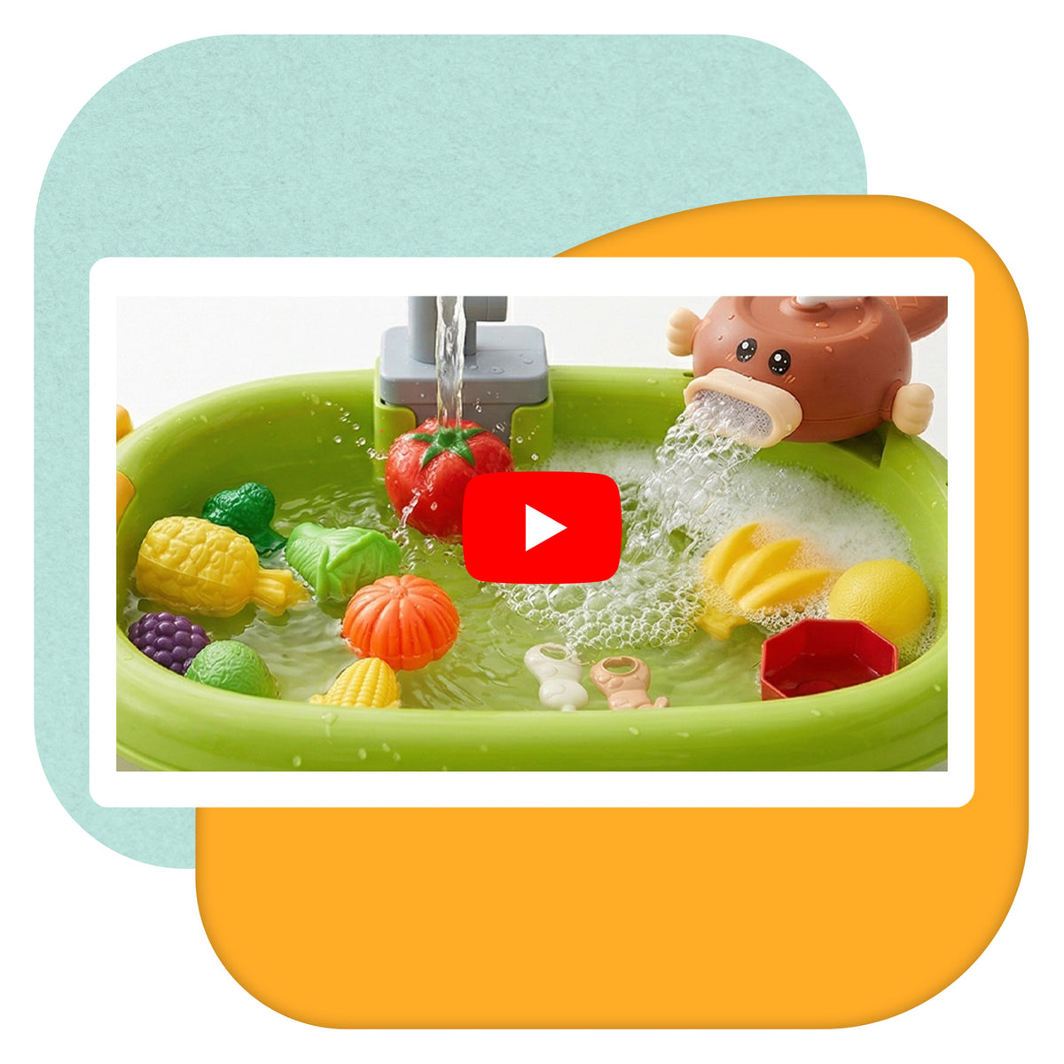 Children's sink flowing water accessories PLAYIO Packaging status original